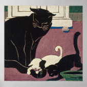 Art Deco Cats Poster (Vorne)