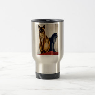 Art Deco Cats Reisebecher