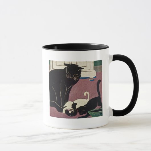 Art Deco Cats Tasse (Rechts)