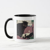 Art Deco Cats Tasse (Links)