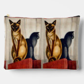 Art Deco Cats Zubehörtasche (Vorderseite)