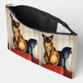 Art Deco Cats Zubehörtasche (Offen)