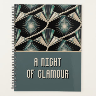 Art Deco Celebration Pearl & Sunburst Hochzeit Planer
