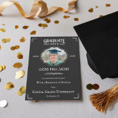 Art Deco Chalkboard Abschluss Ankündigung