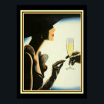 Art Deco "Champagne" 12 x 16 Print Poster<br><div class="desc">Art Deco 12 x 16 Print mit dem Titel Champagne</div>