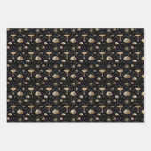 Art Deco Champagne Constellations Night Pattern Geschenkpapier Set (Vorderseite 2)