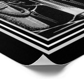 Art Deco Champagne Glass Print 16x20 Poster (Ecke)