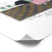 Art Deco Charles Martin Fashion Plate Print Poster (Ecke)