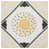 Art Deco Cheery Sunburst Stoff (Muster)