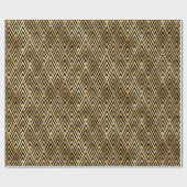 Art Deco Chevron Diamantmuster-Design Geschenkpapier (Flach)