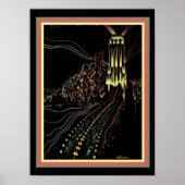 Art Deco Chicago Poster 12 x 16 (Vorne)
