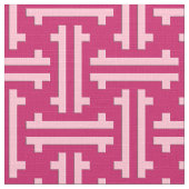 Art Deco Chinese Fret, Fuchsia Pink Stoff (Nahaufnahme)
