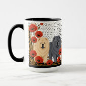 ART DECO CHOWS rau  Tasse (Links)