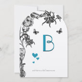 Art Deco Christliche Blumenzehen Einladung