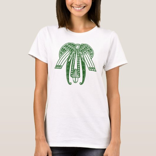 Art Deco Christmas Angel T-Shirt (Vorderseite)
