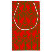 Art Deco Christmas Kleine Geschenktüte (Rückseite)