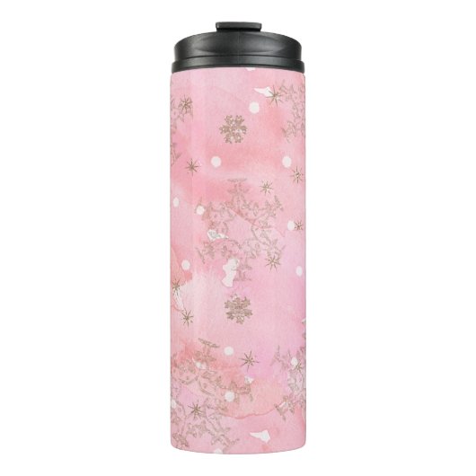 Art Deco Christmas Thermosbecher (Vorderseite)