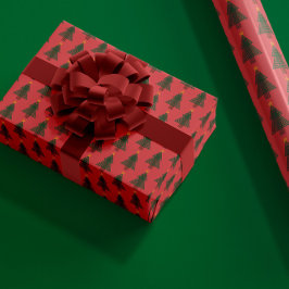 Art Deco Christmas Tree Geschenkpapier