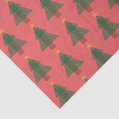 Art Deco Christmas Tree Seidenpapier (Detail)