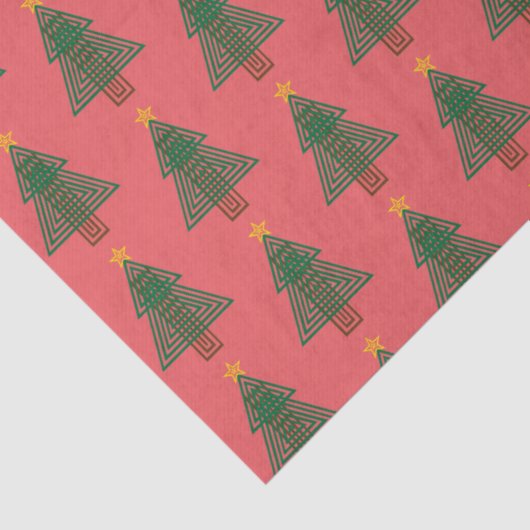 Art Deco Christmas Tree Seidenpapier (Detail)