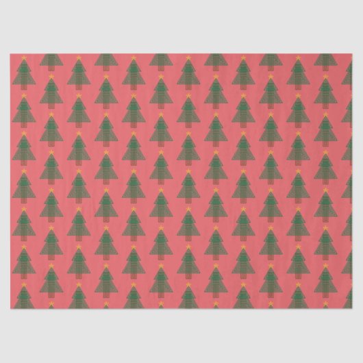 Art Deco Christmas Tree Seidenpapier (Vorderseite)