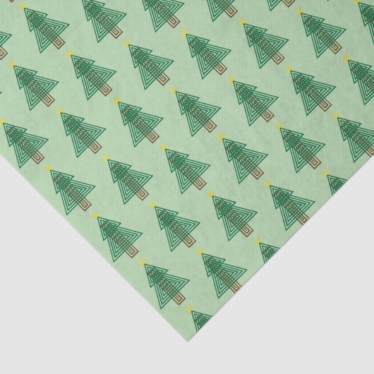 Art Deco Christmas Tree Seidenpapier (Ausschnitt)