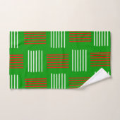 Art Deco Christmas Weave Badhandtuch Set (Handtuch)
