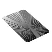 Art Deco Chrom Palmenblatt Magnet (Rechte Seite)