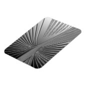 Art Deco Chrom Palmenblatt Magnet (Linke Seite)