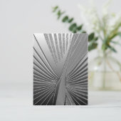 Art Deco Chrom Palmenblatt Postkarte (Stehend Vorderseite)