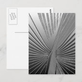 Art Deco Chrom Palmenblatt Postkarte (Vorne/Hinten)