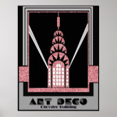 Art Deco Chrysler Gebäude Poster (Vorne)