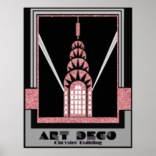 Art Deco Chrysler Gebäude Poster