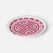 Art Deco Circle Pappteller (Schrägansicht)