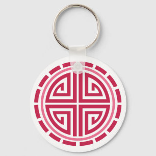 Art Deco Circle Schlüsselanhänger