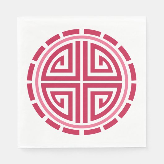 Art Deco Circle Serviette (Vorderseite)