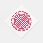 Art Deco Circle Serviette (Ecke)