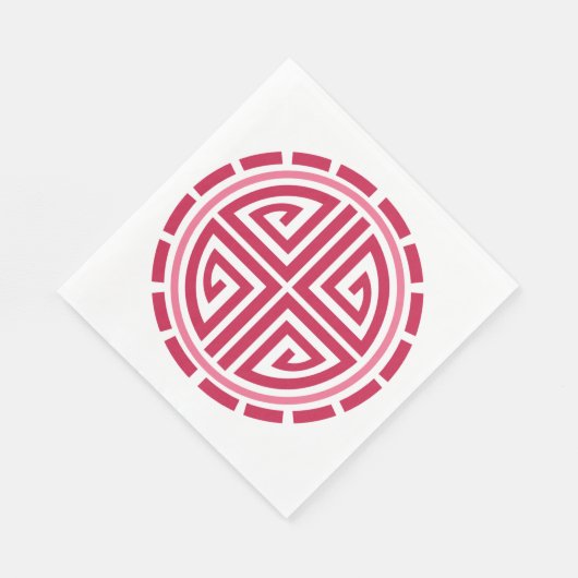 Art Deco Circle Serviette (Ecke)