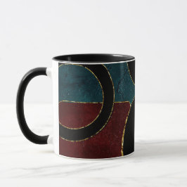ART DECO CIRCLES MUG TASSE