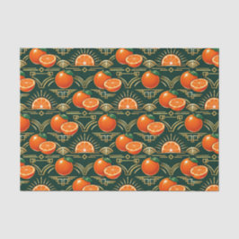Art Deco Citrus Grove Pattern Seidenpapier
