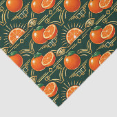 Art Deco Citrus Grove Pattern Seidenpapier (Ausschnitt)
