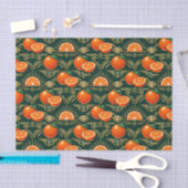 Art Deco Citrus Grove Pattern Seidenpapier (Handwerk)