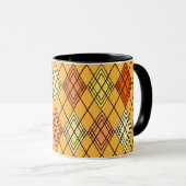 Art Deco Citrus Raute Tasse (VorderseiteRechts)