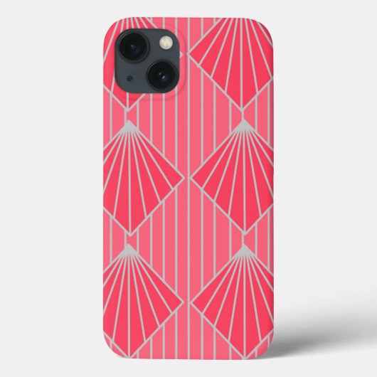 Art Deco Clam Muscheln Case-Mate iPhone Hülle (Rückseite)