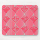 Art Deco Clam Muscheln Mousepad (Vorne)