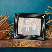 Art Deco Classic (horizontal - Personalisiert) Fotoplatte (Seite)