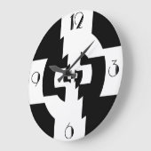 ART DECO CLOCK GROßE WANDUHR (Winkel)