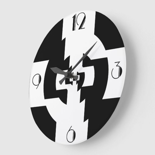 ART DECO CLOCK GROßE WANDUHR (Winkel)