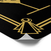 ART Deco Cocktail Bar Zeichen Gatsby Party der 192 Poster (Ecke)