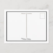 Art Deco Cocktail Postkarte (Rückseite)